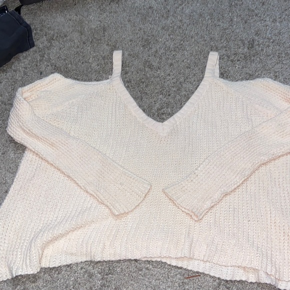 Pacsun Off The Shoulder Sweater Cropped 